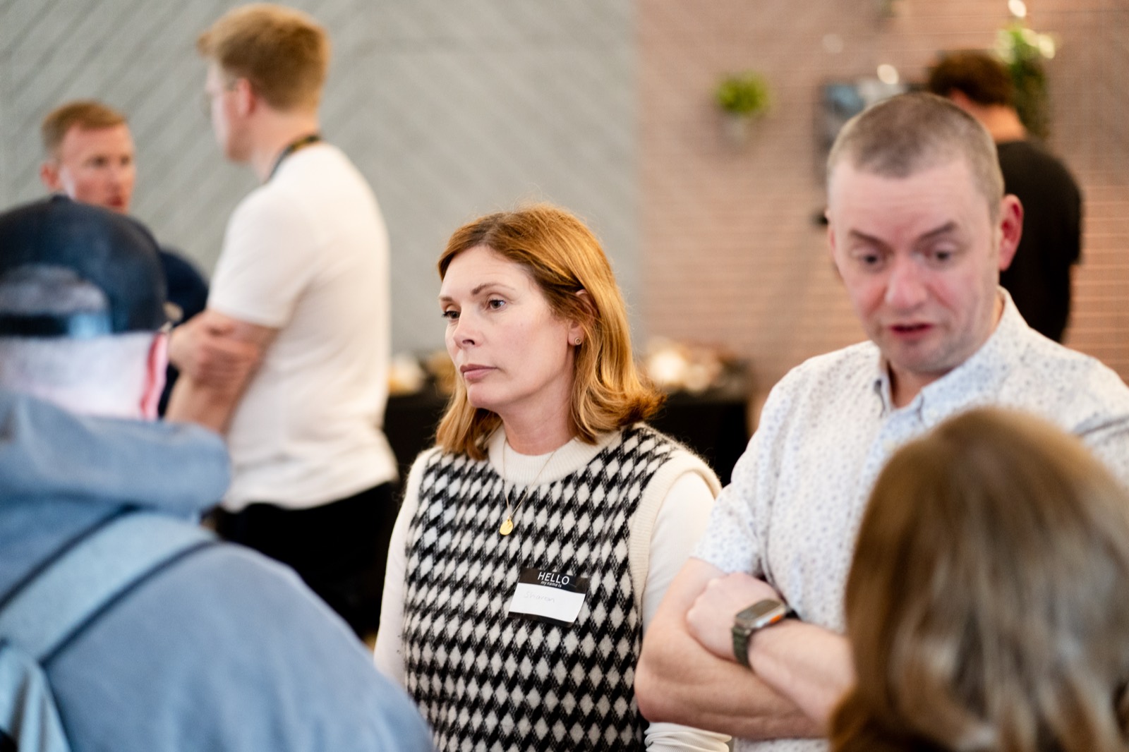 Partners and founders in conversation at a Techstars Belfast session