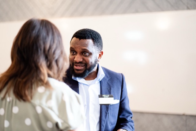 Founders mid-discussion — velocity in practice